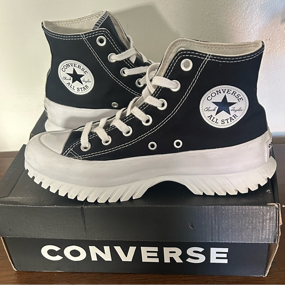 Converse Black and White High-Top Sneakers